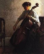 Joseph Decamp Cellist Sweden oil painting artist